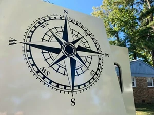 Compass Rose Camper RV Truck Decal Vinyl Sticker Travel Removable Gift Adventure - Picture 1 of 5