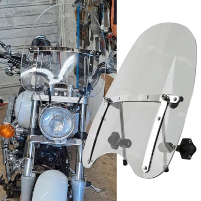 Motorcycle Windshield Smoke Windscreen Clamps For Suzuki GZ150 GZ250 1999-2018 - Image 1 of 4