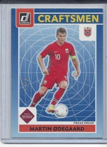 MARTIN ODEGAARD 2021-22 DONRUSS CRAFTSMEN PRESS PROOF BLACK TRUE #D 1/1 - Picture 1 of 2