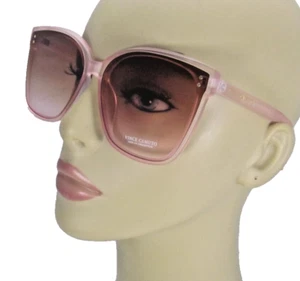 VINCE CAMUTO Rose Translucent Frame Cat Eye Sunglasses Rose Lenses VC1020-RS - Picture 1 of 9