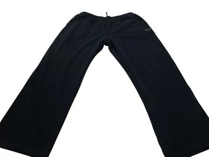 Reebok Sweatpants Men's XL Black Fleece Lined Athletic Elastic Waist Drawstring - Picture 1 of 12