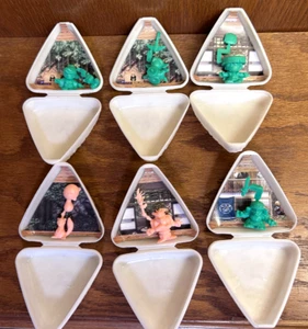 Raro Lote de 6 juguetes de caramelo Bandai Ninja Scroll 1996 - Imagen 1 de 5