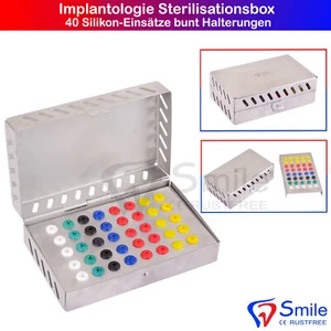 40 Silicone Inserts Brackets Drill Tray Drill Stand Sterilization Box - Picture 1 of 4