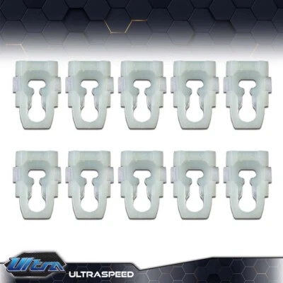 Fit For 77-90 Dodge Ram Body Side Fender Door Box Belt Molding Trim Clips 10Pc Foto 1 de 4