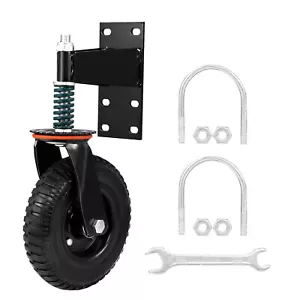 Rueda de puerta 8 pulgadas 600 lb capacidad resorte amortiguador ruedas de alta resistencia - Imagen 1 de 10