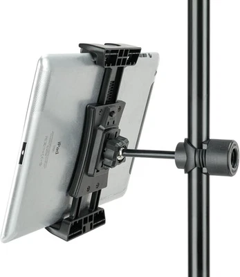 Tablet Mount Holder for Mic Stand, Adjustable Microphone Music Stand iPad Holder - Image 1 of 4