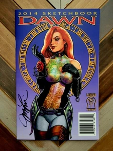 Cuaderno de bocetos Dawn (imagen 2014) casi nuevo firmado por Joseph Michael Linsner edición limitada - Imagen 1 de 10