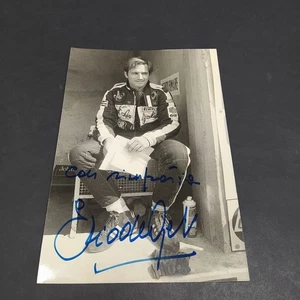 F1 Fahrer Elio De Angelis Autogrammfoto. Diskreter Zustand, Aloni - Bild 1 von 2
