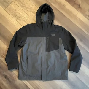 Chaqueta The North Face Hyvent con forro polar con cremallera para hombre talla XL negra gris - Imagen 1 de 9