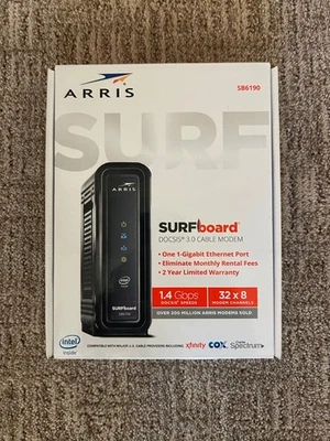ARRIS SURFboard DOCSIS 3.0 Cable Modem SB6190 - Image 1 of 3