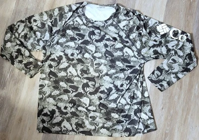 Columbia PFG Performance Fishing Gear Men's "FISH CAMO" Long Sleeve Shirt XXL🐠 - Image 1 of 4