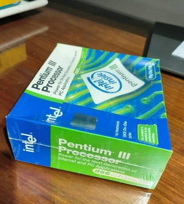 New in box p3 socket370 866MHZ brand new unopened. intel original film package - Image 1 of 3