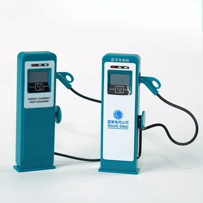 Diorama Car Charging Post Model City Street View Garage Scene Display Prop Model - Image 1 of 4