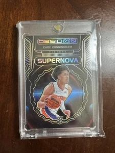 2021-22 Panini Obsidian Cade Cunningham Supernova Gold Prizm #/10 SSP #4 Pistons - Picture 1 of 2