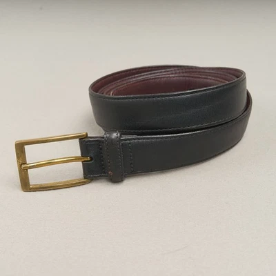 Vestido Trafalgar Cinturón Hombre 38 Cuero Negro Latón Hebilla EE. UU. Se Ajusta a 39 Foto 1 de 4
