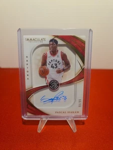 2019-20 Panini Immaculate Pascal Siakam Shadowbox OnCard Auto /99 - Picture 1 of 2