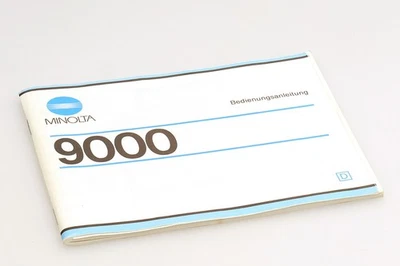 Original Minolta Bedienungsanleitung für die Minolta 9000 auf Deutsch - image 1 of 2