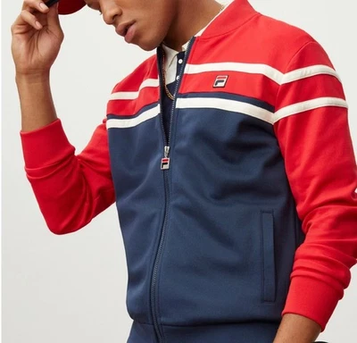 Fila 男式 XL 码复古运动纳索夹克 Dead Stock 红色白色蓝色全新 — 第 1/4 张图片