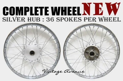 *NUEVO* LLANTA RUEDA DELANTERA TRASERA HONDA C110 CA110 C111 C115 + BUJE + RADIOS [F6S+R4S] Foto 1 de 4