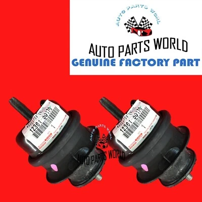 GENUINO LEXUS 01-06 LS430 RH & LH MOTOR DELANTERO MONTAJE AISLANTE 2 X 12361-50170 Foto 1 de 4