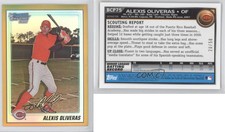 2010 Bowman Chrome Prospects Gold Refractor /50 Alex Oliveras Alexis #BCP75