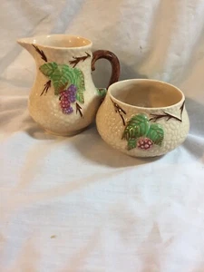 Wade Pottery Bramble Cream and Sugar Bowl ~England - Picture 1 of 5
