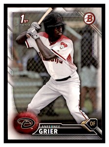 2016 Bowman Draft #BD-11 ANFERNEE GRIER Arizona Diamondbacks ~B8Q