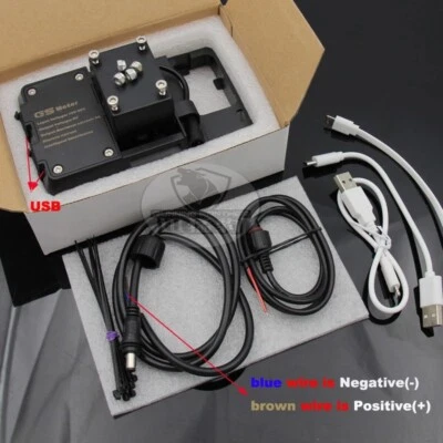 Soporte de navegación USB para teléfono para BMW R1200GS LC R1250GS R1200RS S1000XR Foto 1 de 4