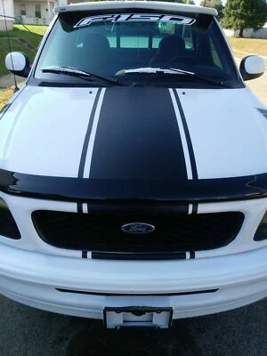 Наклейка на капот Truck Racing в полоску шириной 20 x 50 дюймов подходит для Dodge Ford Chevy - Изображение 1 из 4