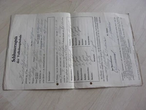 Schlusszeugnis der Volkshauptschule - 1921 - Bild 1 von 1