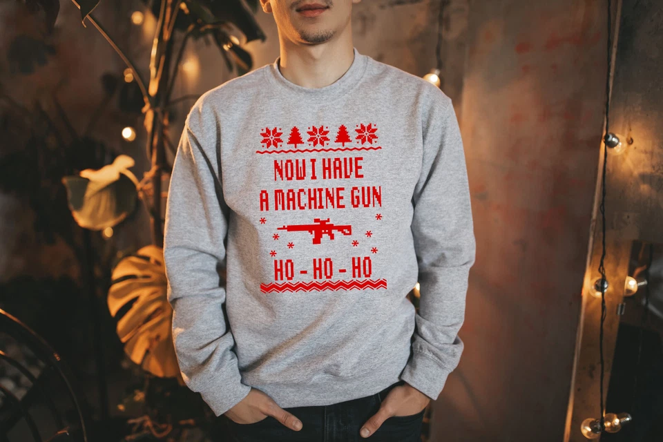 Sudadera Now I Have A Machine Gun Ho Ho Navidad Die Hard Bruce Willis Foto 1 de 1