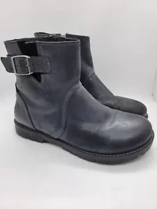 Birkenstock Stowe Women's Size 36 US 5-5.5 Black Leather Ankle Boots - Picture 1 of 9
