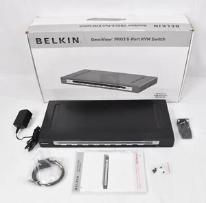 Commutateur KVM 8 ports Belkin OmniView Pro 3 F1DA108Z - Photo 1/6