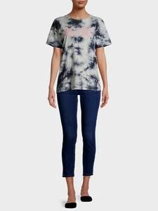 Gray by Grayson Social Women's AC/DC Tie Dye Short Sleeve T-Shirt, Medium - Picture 1 of 6