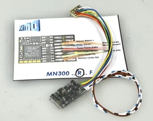 ZIMO MN300R Spur HO Normal Decoder 1,0A - 6 Ausgänge 8-polige Funktionen NEM652 - Bild 1 von 1