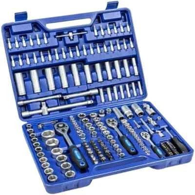 SET BUSSOLE CHIAVI 171 PEZZI CROMO VANADIO PRO + 1/4"-3/8"-1/2" IN CASSETTA