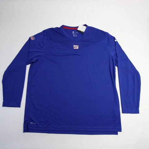 New York Giants Nike NFL On Field Apparel Long Sleeve Shirt Men's Blue New Cover