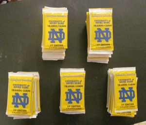 Lot of 99 1990 Collegiate Collection Notre Dame Irish Series 1 (One) Packs - Picture 1 of 1