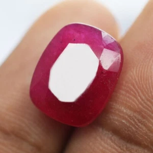 12,5 x 9,9 mm natürlich zertifiziert rot Burma Rubin Kissen geschnitten loser Edelstein - Bild 1 von 5