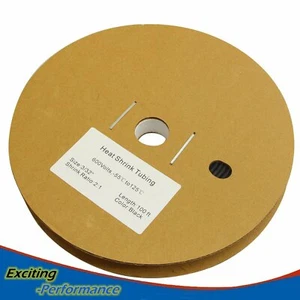100 FT. 100' Feet BLACK 3/32" 2.4mm Polyolefin 2:1 Heat Shrink Tubing Tube Cable - Picture 1 of 4