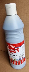 SCOLA Artmix 600ml BRILL BLUE Ready Mix Bottle Craft Poster Paint Craft Projects - Picture 1 of 1