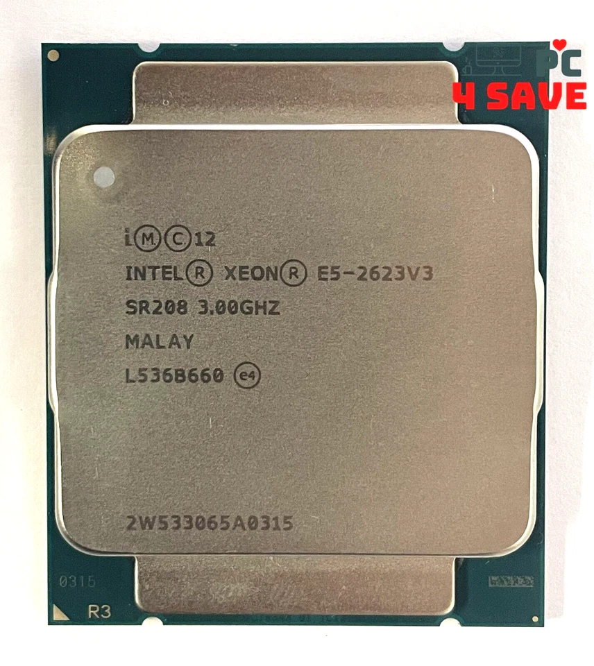 Intel Xeon E5-2623 V3 3.00GHz 4-Core 10MB LGA2011-3 Server Processor SR208 105W - Image 1 of 1