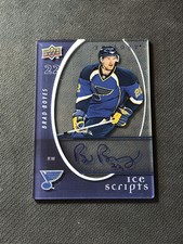 2008-09 UPPER DECK TRILOGY BRAD BOYES ICE SCRIPTS AUTO ACETATE #IS-BB