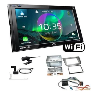 JVC Autoradio WiFi Apple CarPlay für Seat Altea ab 2004 anthrazit ohne Canbus - Bild 1 von 7