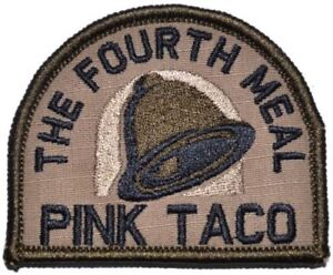 Taco rose / quatrième repas - arc militaire / patch crochet support