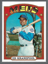 Ed Kranepool New York Mets 1972 Topps Baseball Card #181 (SET BREAK)