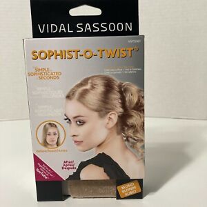 Sophist-O-Twist Vidal Sassoon Hair Bun Maker Blonde Styling 
