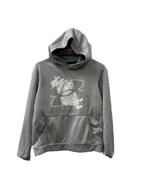 Sudadera con Capucha Under Armour Gris YLG Juvenil Grande Niños Logo Splash Grande Foto 1 de 4