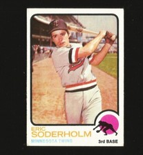 1973 Topps Baseball Card #577 Eric Soderholm Minnesota Twins Number 577