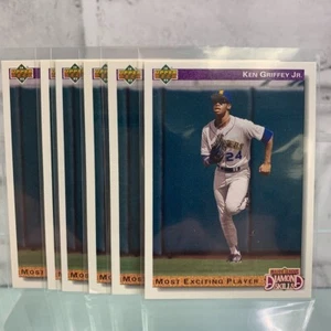 1992 Upper Deck Baseball Ken Griffey Jr. Diamond Skills #650 6 Card Lot - Picture 1 of 3